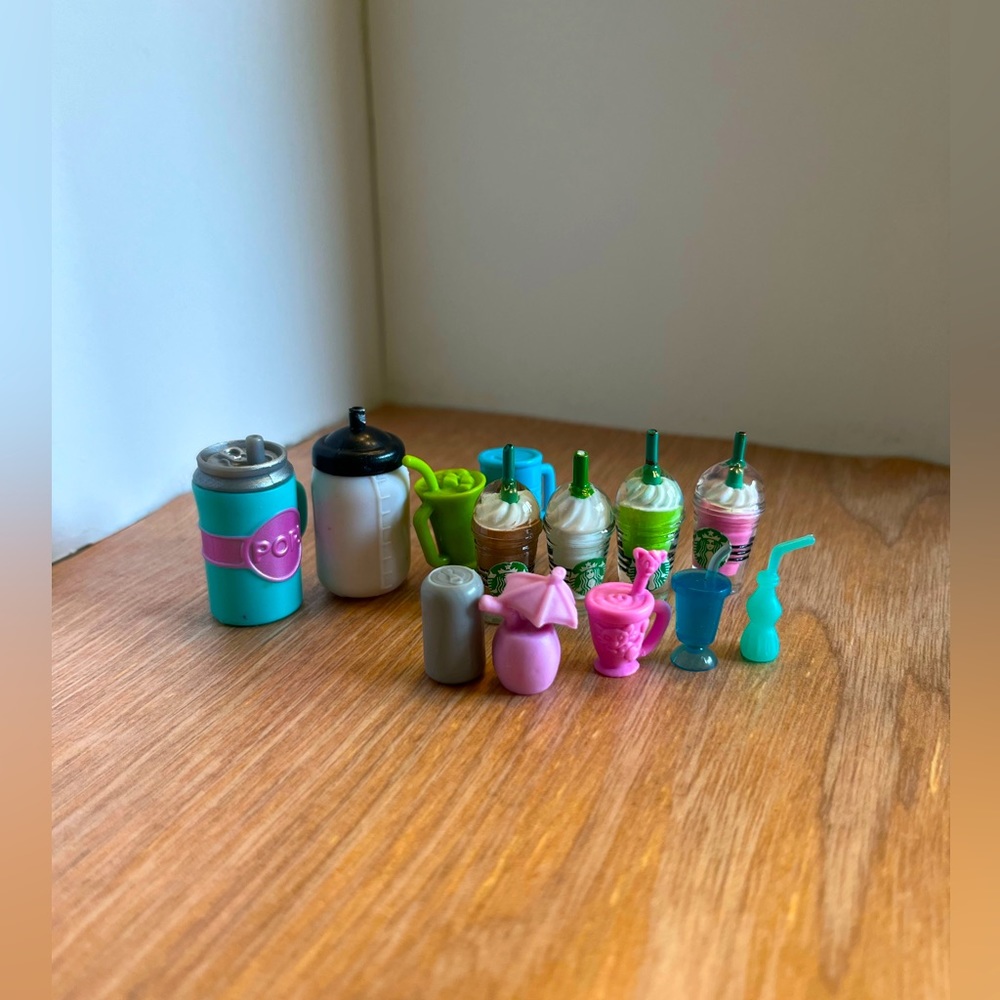 13pcs small toy drink set